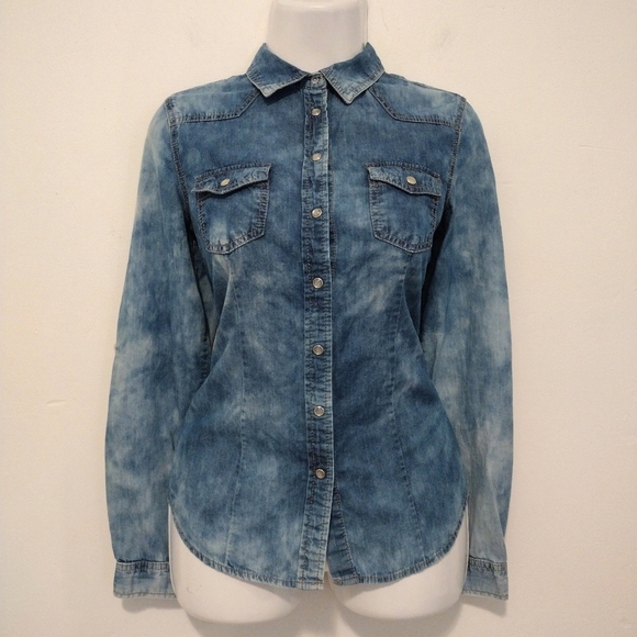 YMI - Chambray Button Down Shirt - Picture 15 of 15